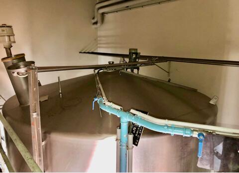 316L stainless steel tank - Agitated - Flat bottom inclined 2%