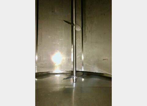 316L stainless steel tank - Agitated - Flat bottom inclined 2%