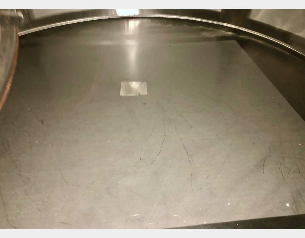 316L stainless steel tank - Vertical cylindrical - Flat bottom on feet