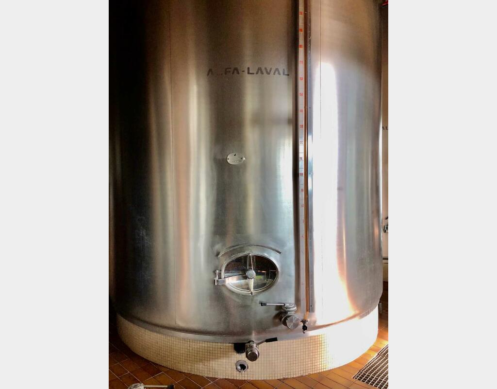 316L stainless steel tank - Agitated - Flat bottom inclined 2%