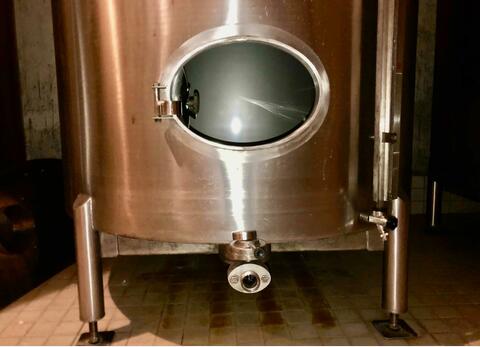 316L stainless steel tank - Vertical cylindrical - Flat bottom on feet