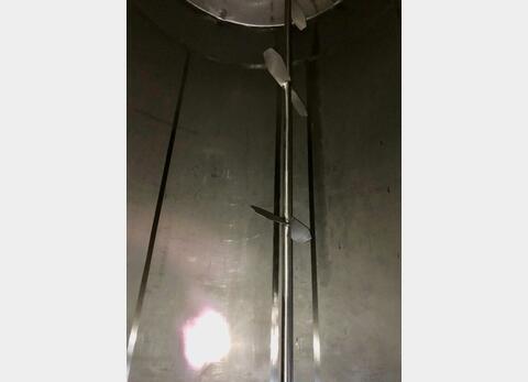 316L stainless steel tank - Agitated - Flat bottom inclined 2%