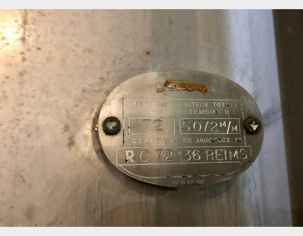 316L stainless steel tank - Vertical cylindrical