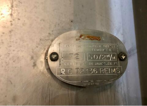 316L stainless steel tank - Vertical cylindrical