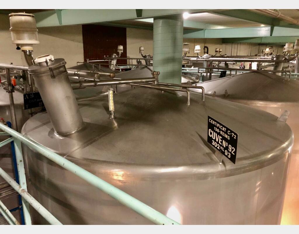 316L stainless steel tank - Vertical cylindrical