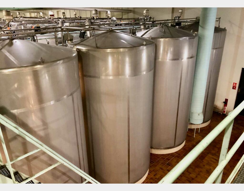 316L stainless steel tank - Vertical cylindrical