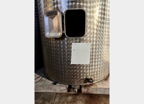 Cuve inox - Thermorégulee - Fond plat avec boitard