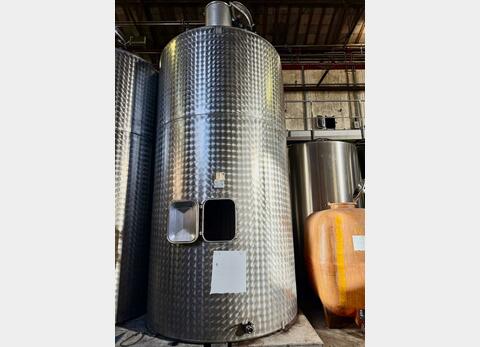 Cuve inox - Thermorégulee - Fond plat avec boitard