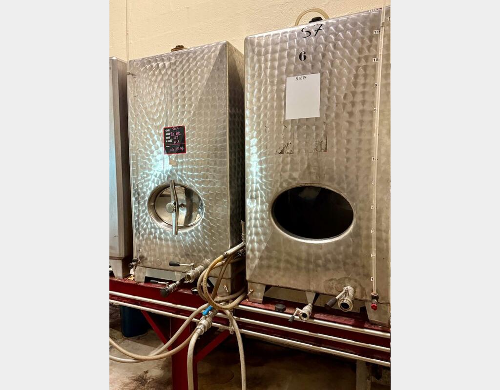 Cuve inox - Rectangulaire 12 HL (1 200 litres)