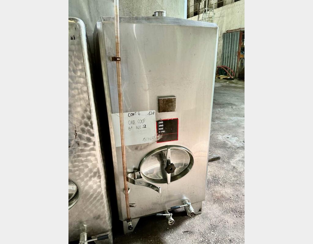 Cuve inox - Rectangulaire - Stockage