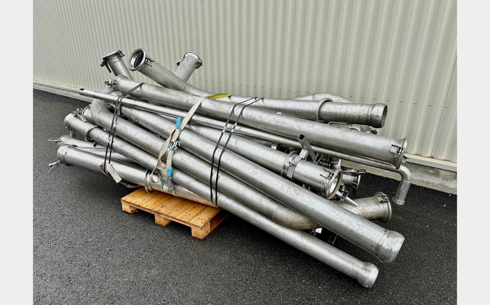 Lot 22 tubes inox 2.5m