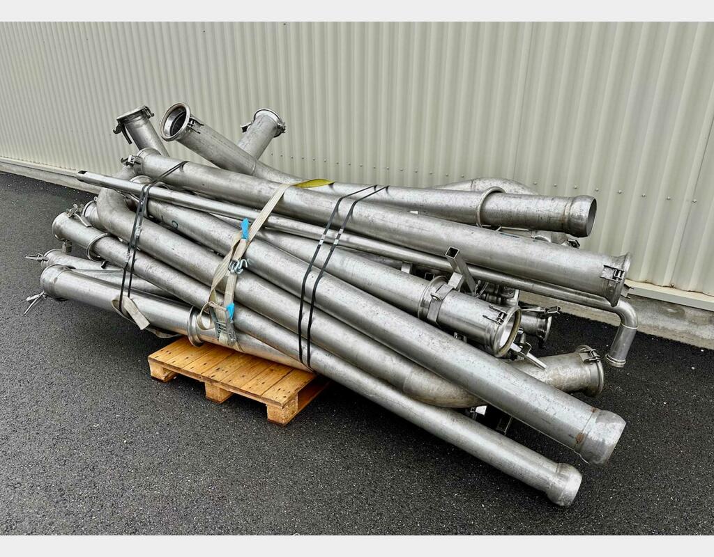 Set of DN 150 stainless steel tubes - With ball joint