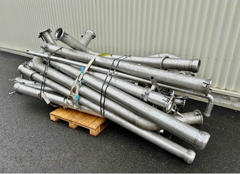 Set of 22 stainless steel tubes 2.5 m