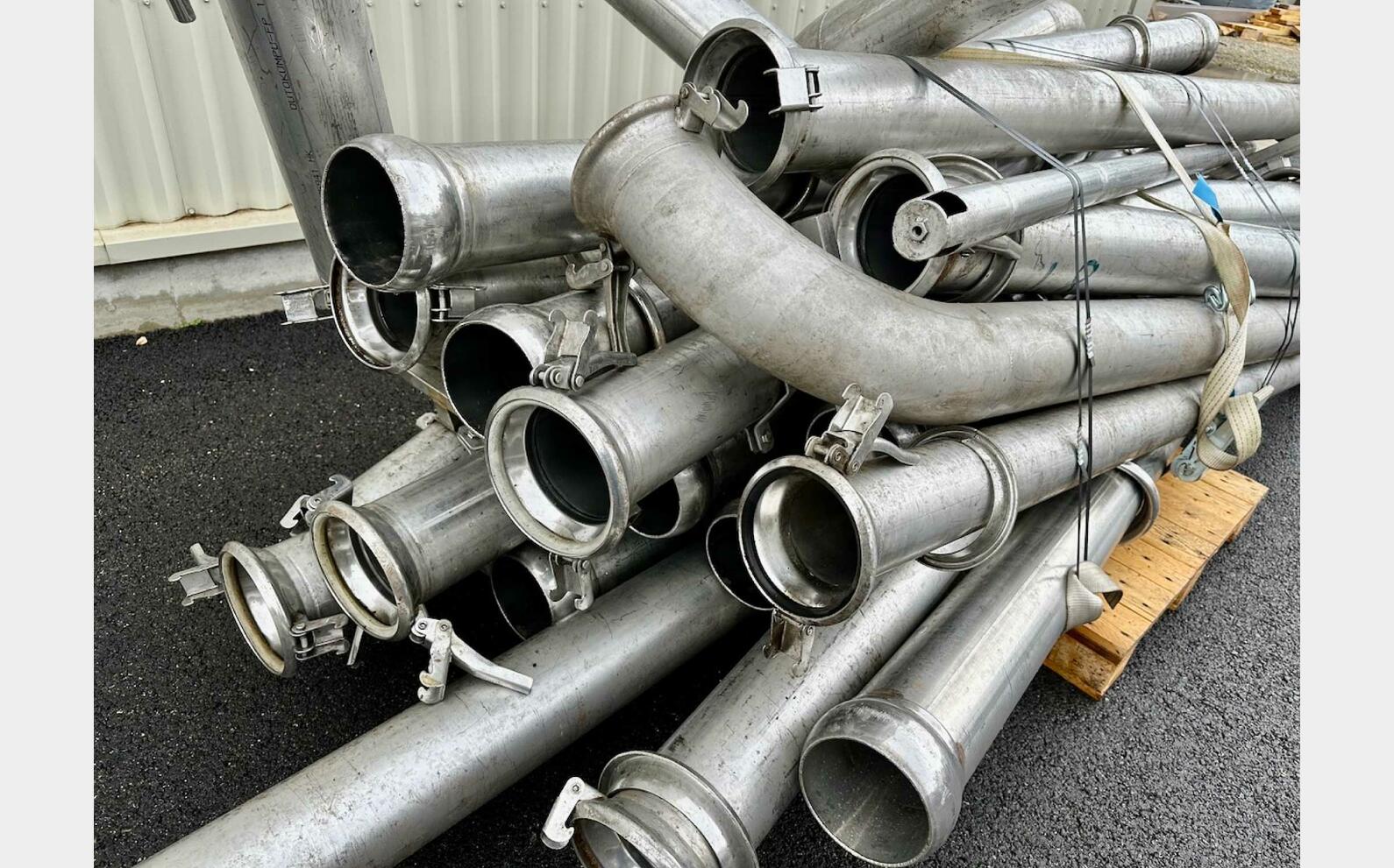 Lot 22 tubes inox 2.5m