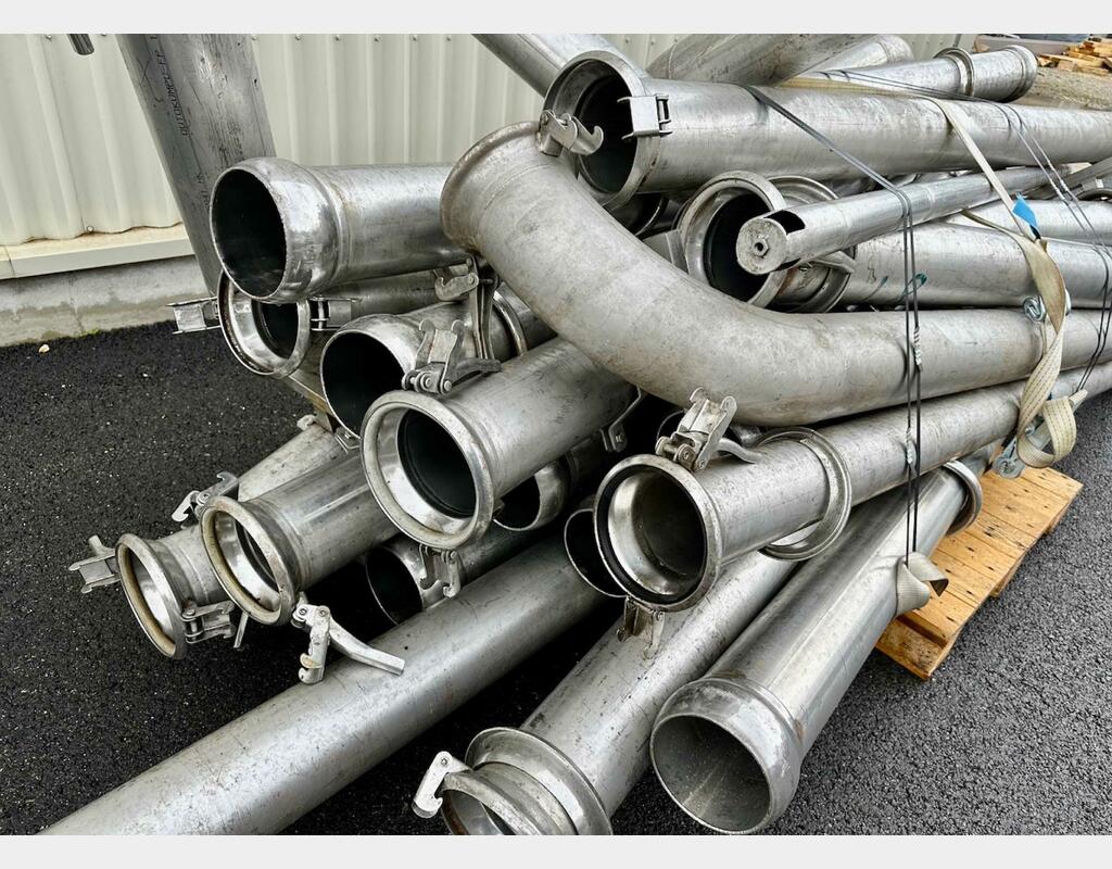 Set of DN 150 stainless steel tubes - With ball joint