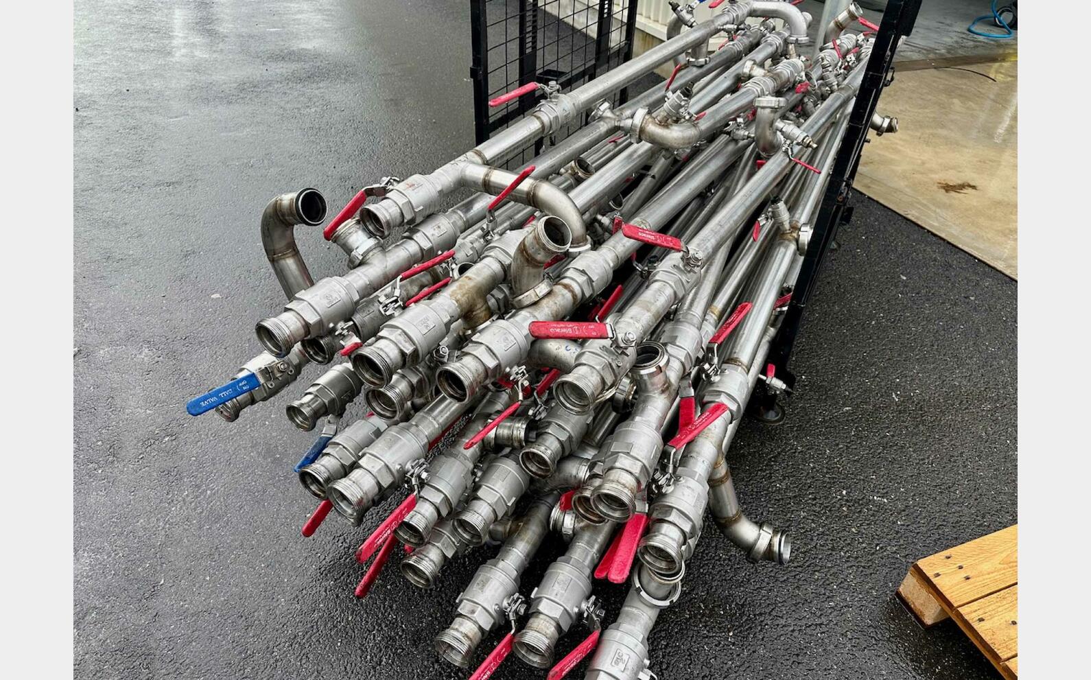 Lot 75 vannes &agrave; boule INOX316 SFERACO