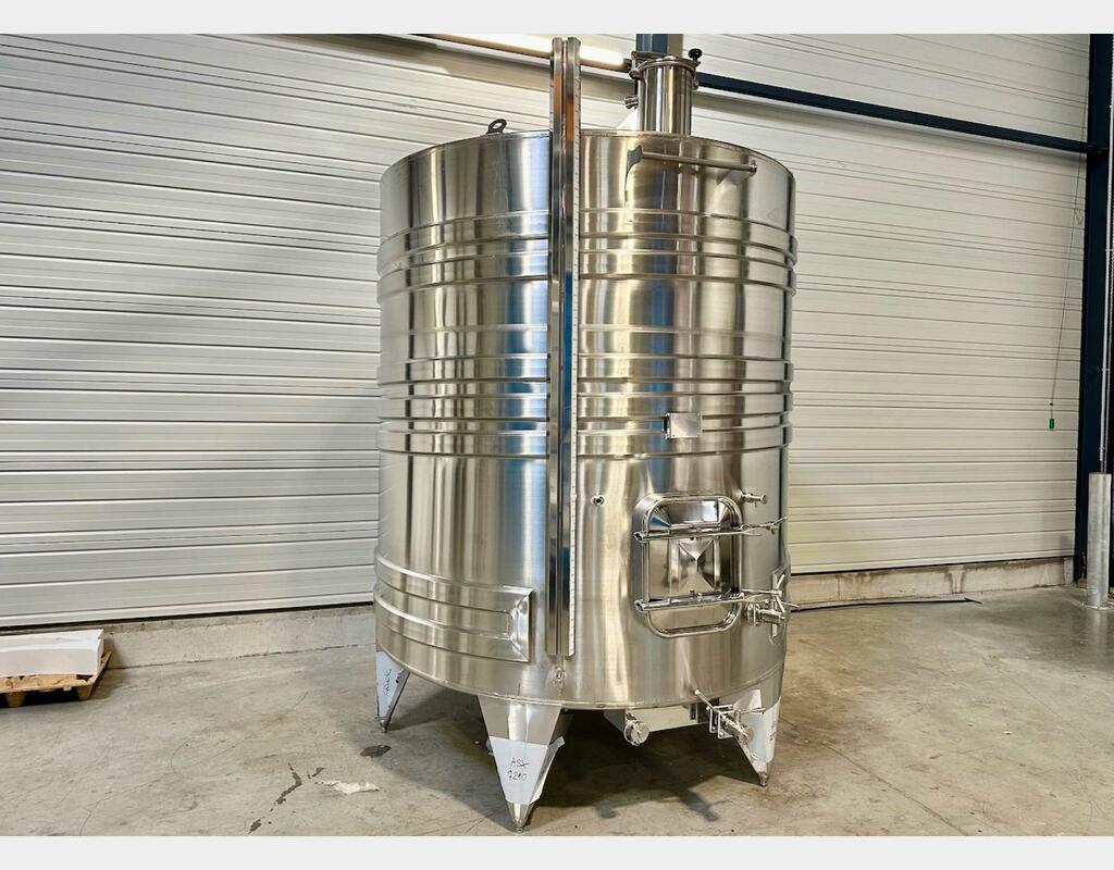 Cuve inox 316L - Circuit serpentin 81.17 HL (8 117 litres) ARSILAC