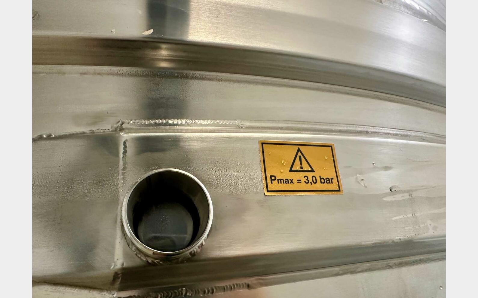 316L ss tank - Coil circuit 81.17 HL (8 117 litres) ARSILAC