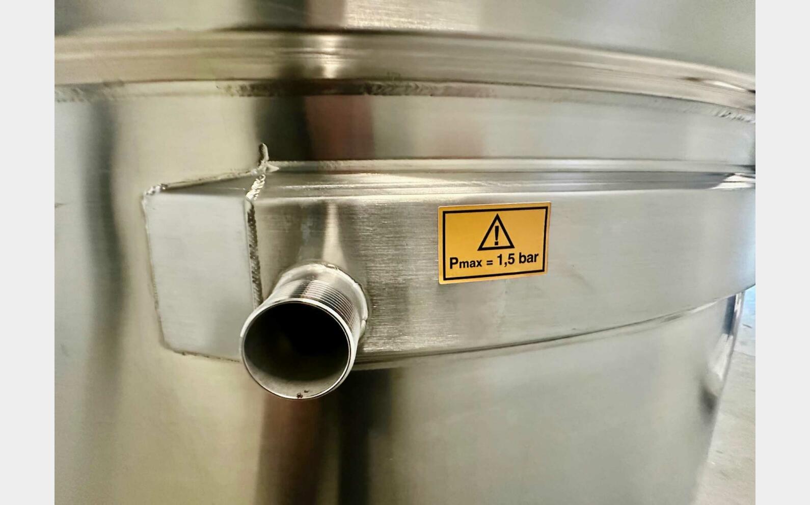 Cuve inox 316L - Circuit serpentin 48.8 HL (4 880 litres) ARSILAC