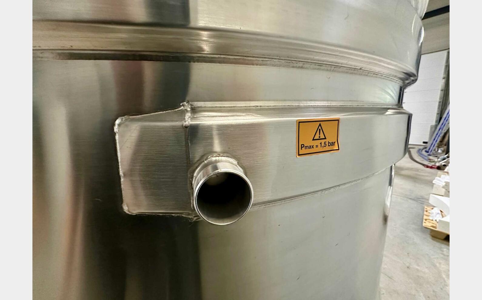 316L ss tank - Coil circuit 42 HL (4,200 litres) ARSILAC