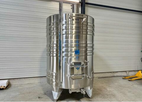 316L stainless steel tank - Coil circuit - Flat sloping bottom - Closed