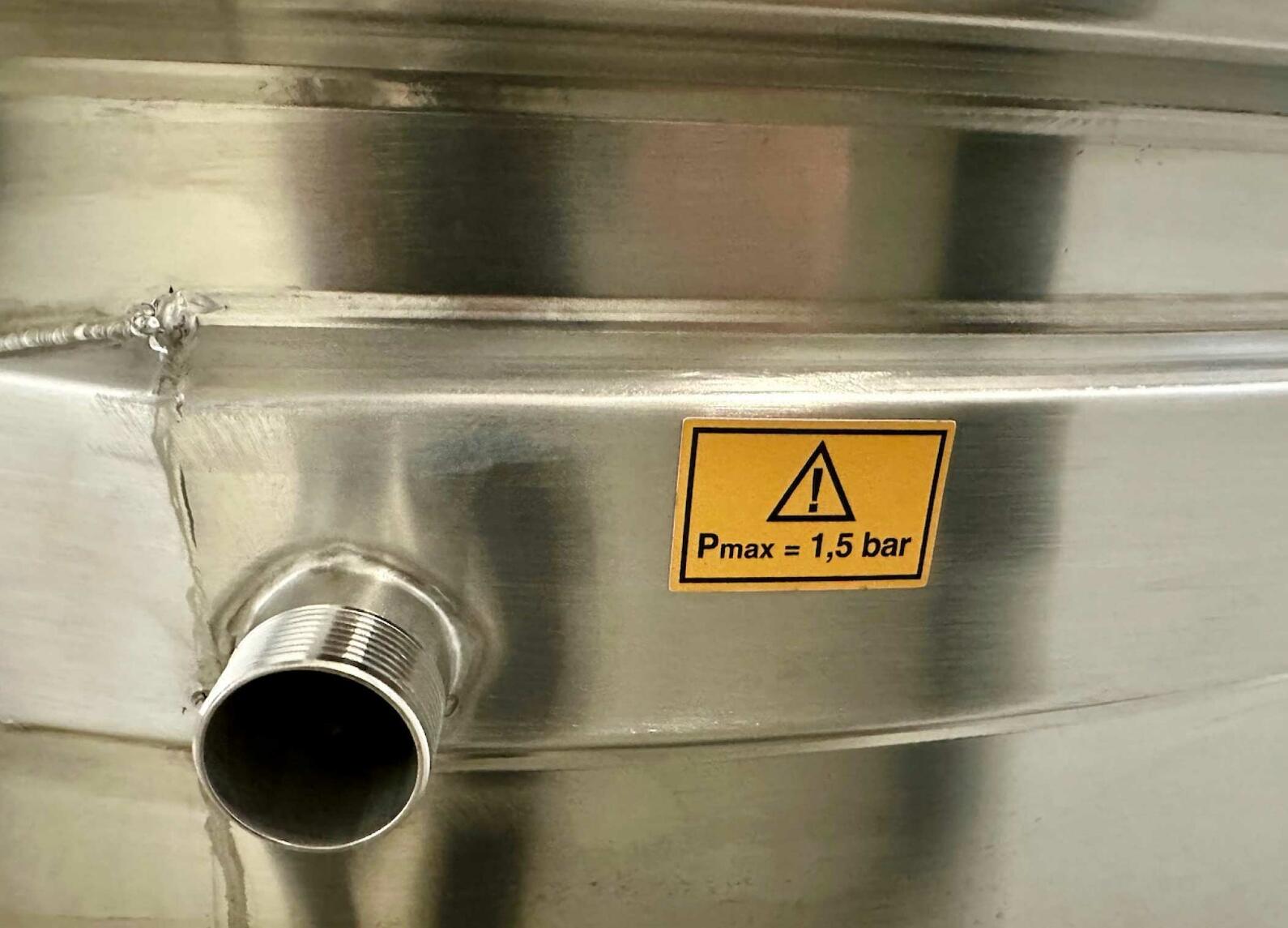 Cuve inox 304 - Circuit serpentin 61.6 HL (6 164 litres) ARSILAC