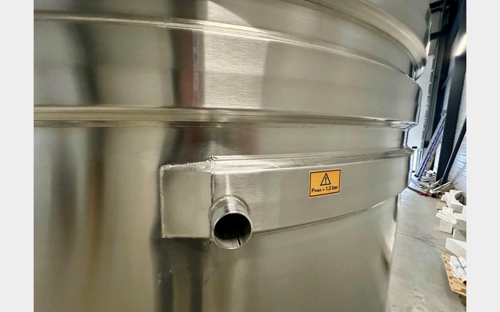 316L ss tank - Coil circuit 78.63 HL (7,863 litres) ARSILAC