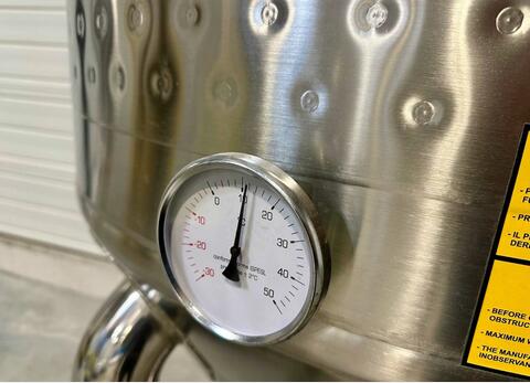 304 stainless steel tank - Cylindro-conical - Fermenter - Closed - On feet