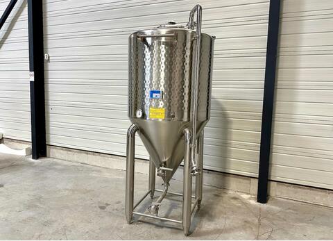 304 stainless steel tank - Cylindro-conical - Fermenter - Closed - On feet