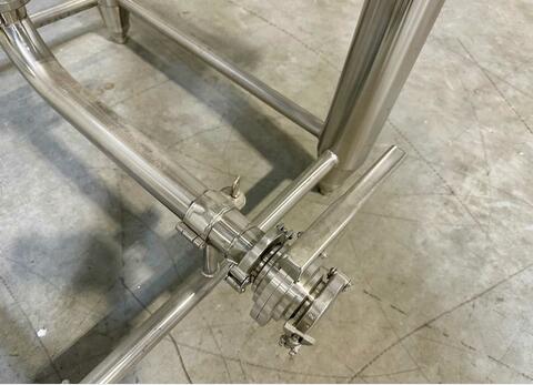 304 stainless steel tank - Cylindro-conical - Fermenter - Closed - On feet