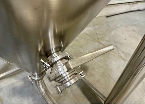 304 stainless steel tank - Cylindro-conical - Fermenter - Closed - On feet