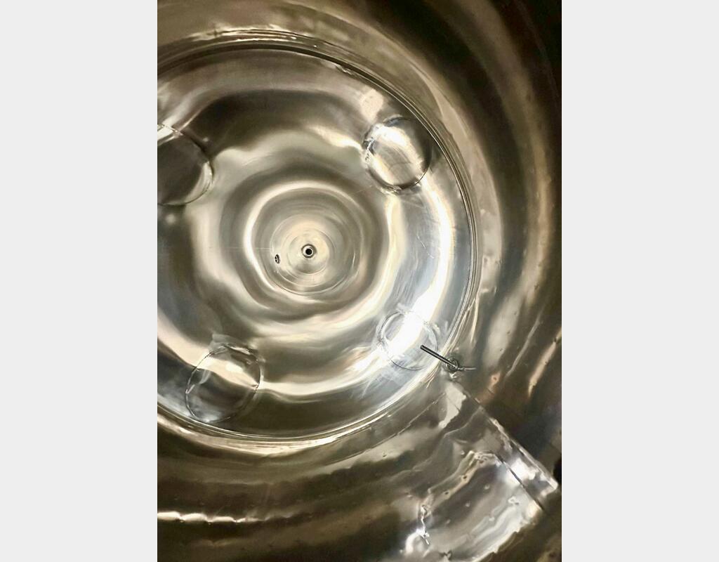Cuve inox 304 - Cylindro-conique - Fermenteur - Fermée - Sur pieds
