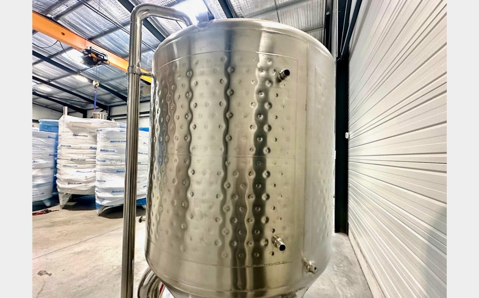 Cuve inox 304 de fermentation thermor&eacute;gul&eacute;e 12,10 HL (1 210 litres) ARSILAC
