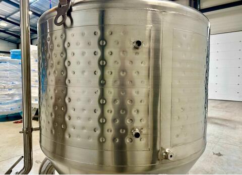 Cuve inox 304 - Cylindro-conique - Fermenteur - Fermée - Sur pieds
