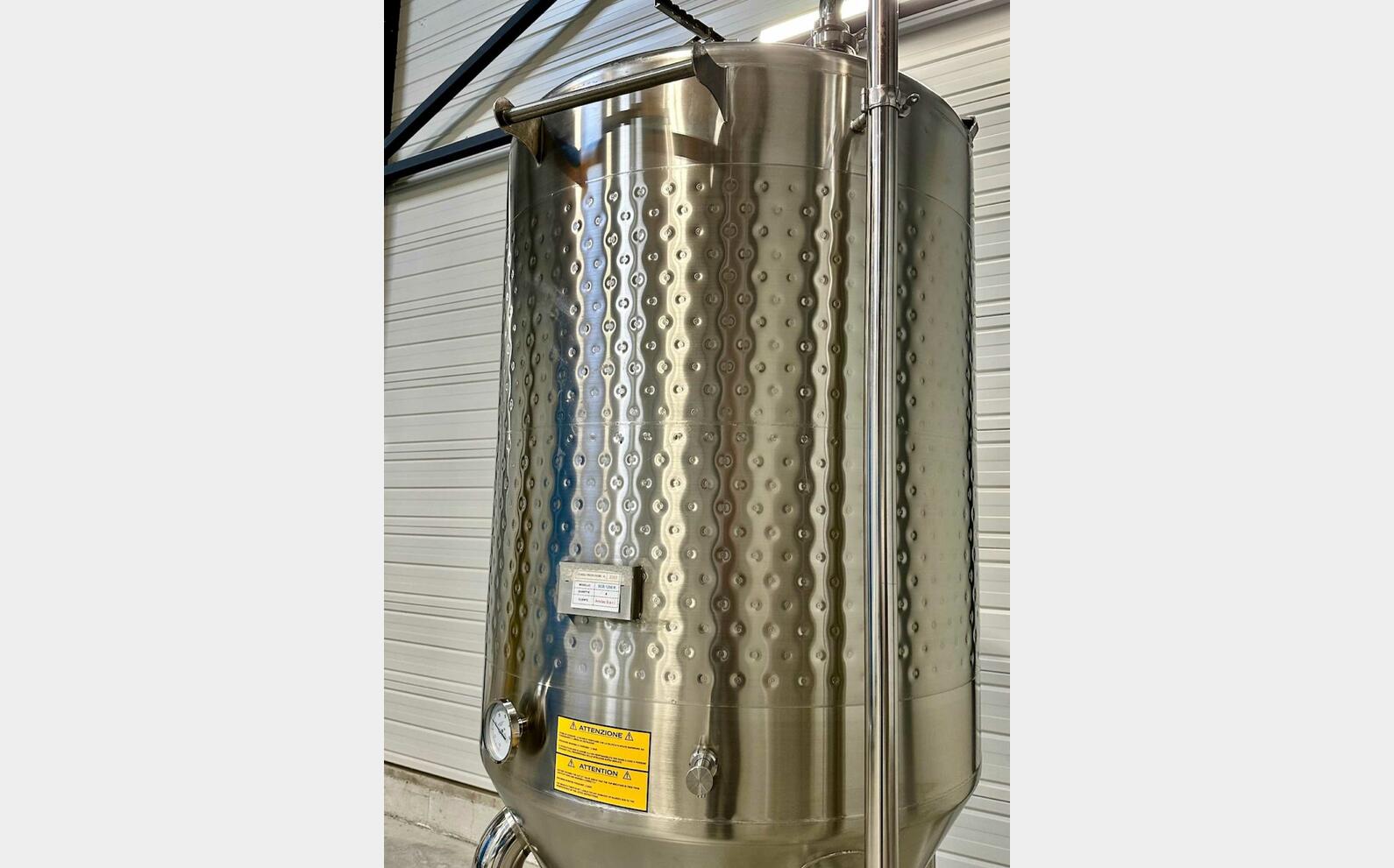 Cuve inox - Cylindro conique 15,20 HL (1 520 litres) ARSILAC