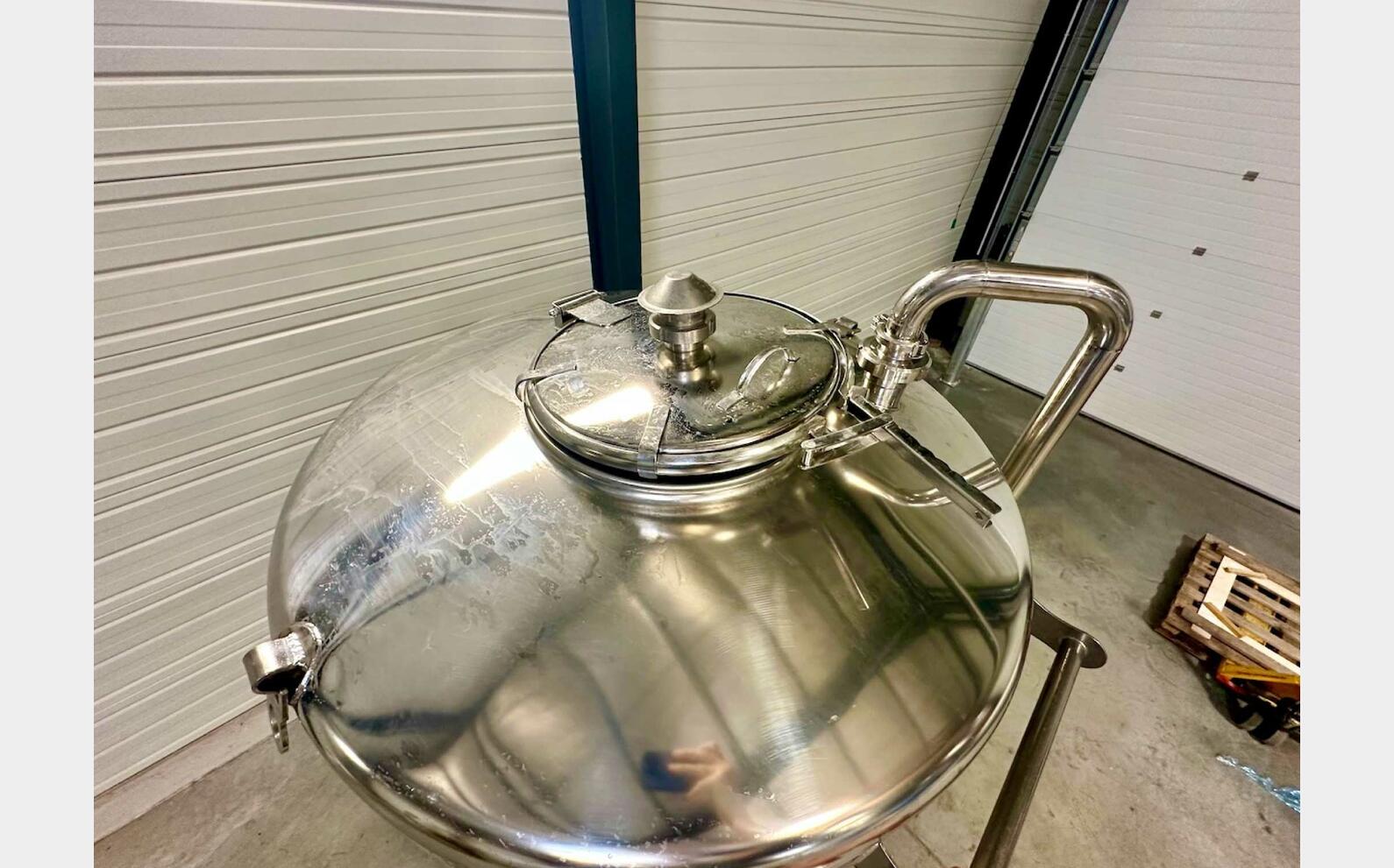 Cuve inox - Cylindro conique 15,20 HL (1 520 litres) ARSILAC