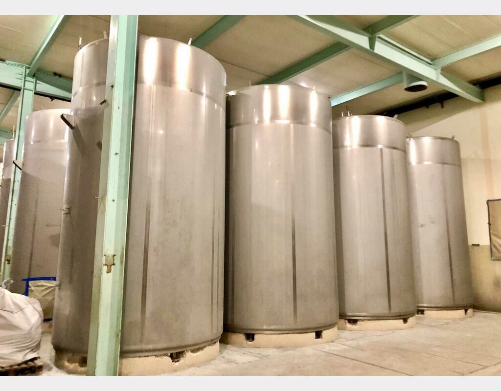 316L stainless steel tank - Vertical cylindrical