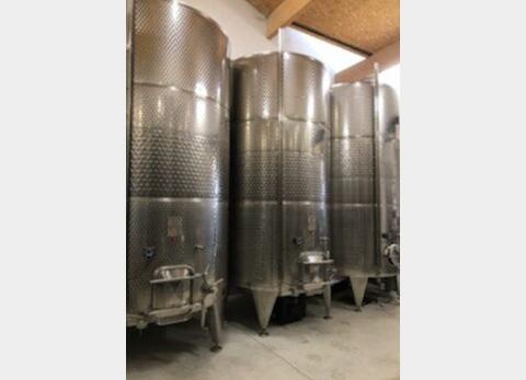 Stainless steel tank - Honeycomb circuit - Flat sloping bottom