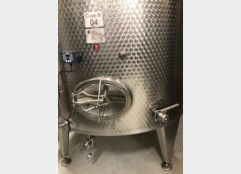 Cuve inox - Circuit nid d'abeilles - Fond conique