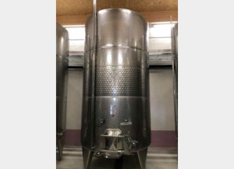 Stainless steel tank - Honeycomb circuit - Flat sloping bottom