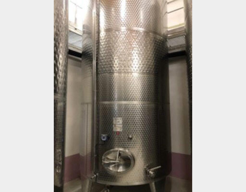 Stainless steel tank - Honeycomb circuit - Conical bottom