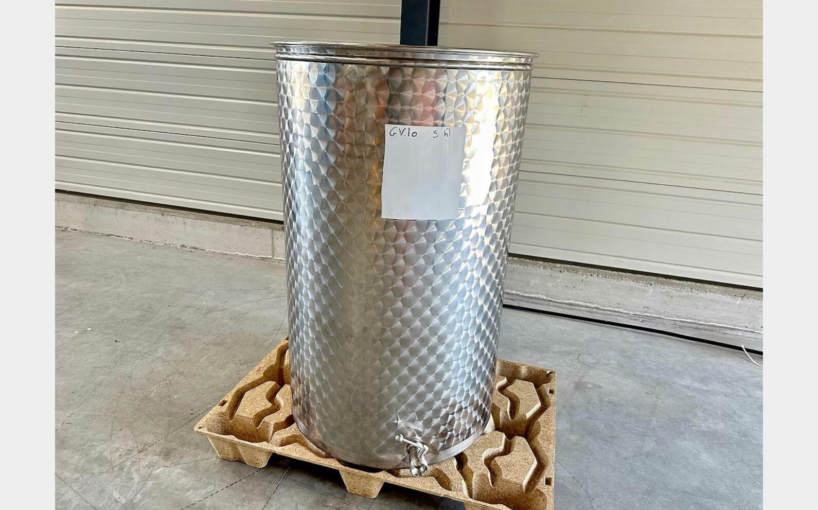 Cuve inox - Chapeau flottant 5 HL (500 litres)
