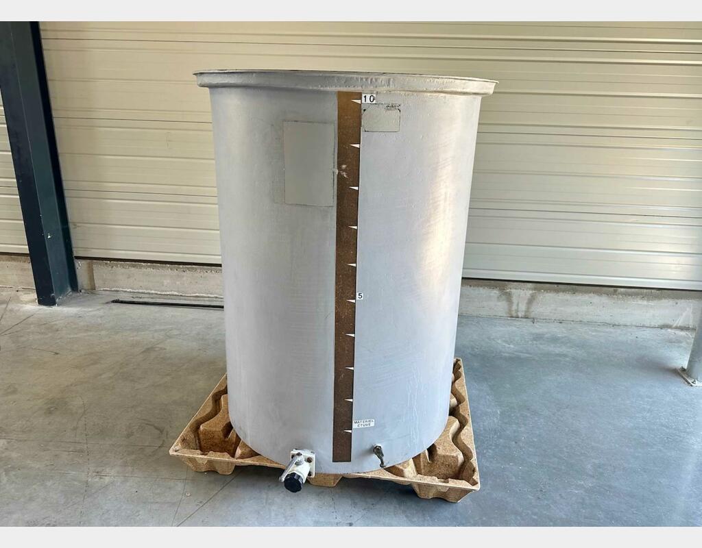 Fiberglass tank - Floating lid - Flat bottom