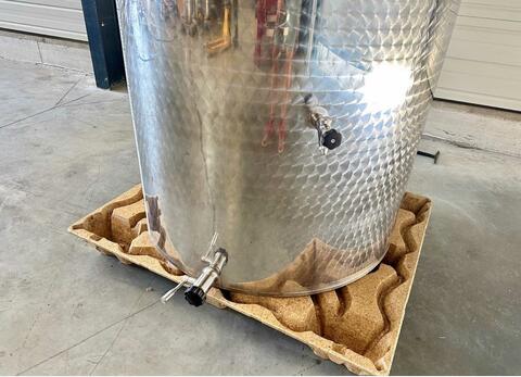 Stainless steel tank - Floating lid - Flat bottom