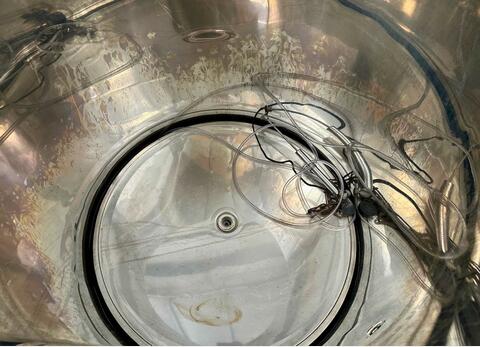 Stainless steel tank - Floating lid - Flat bottom