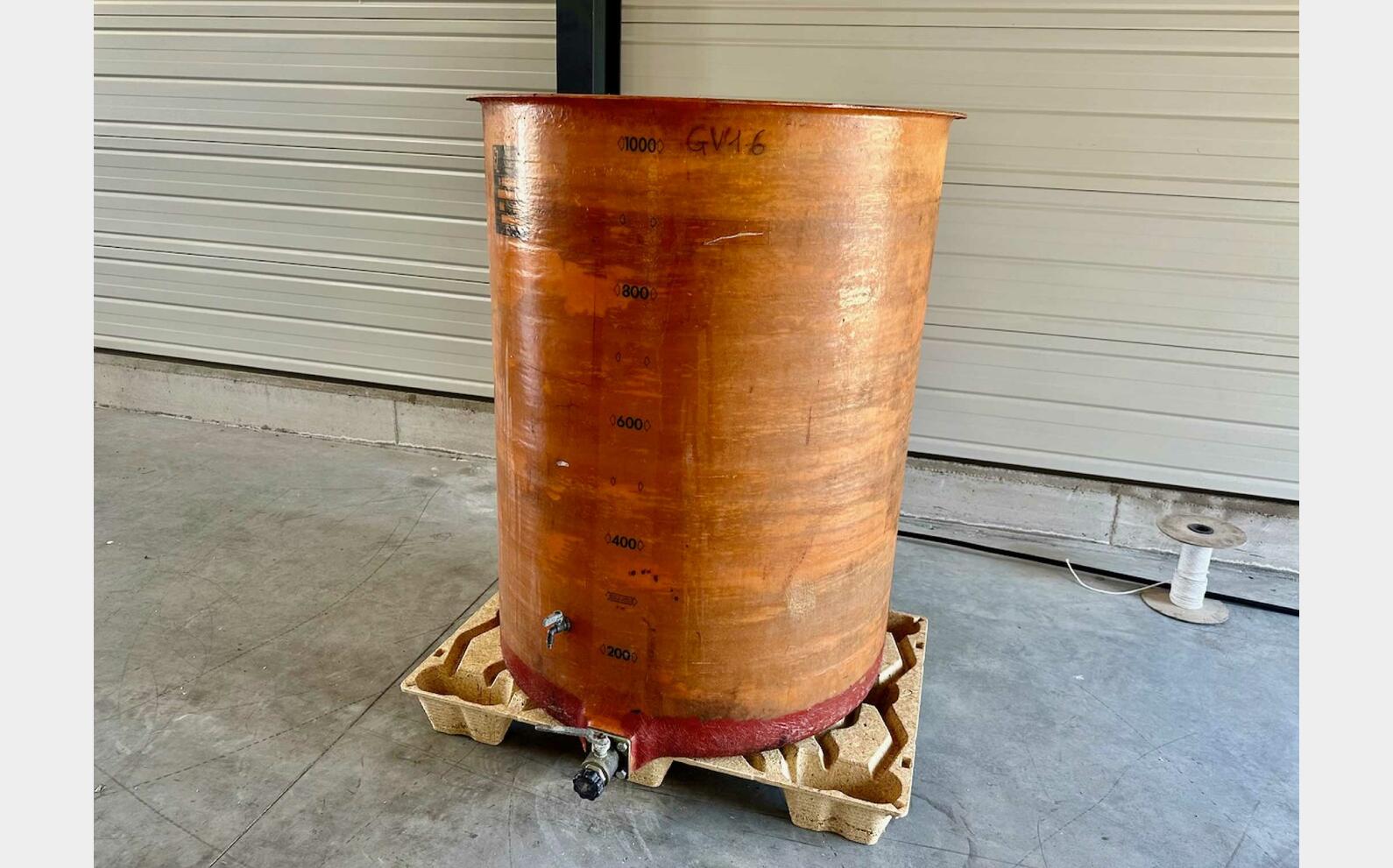 Cuve fibre de verre - Chapeau flottant 10 HL (1 000 litres) FANTONI s.p.a