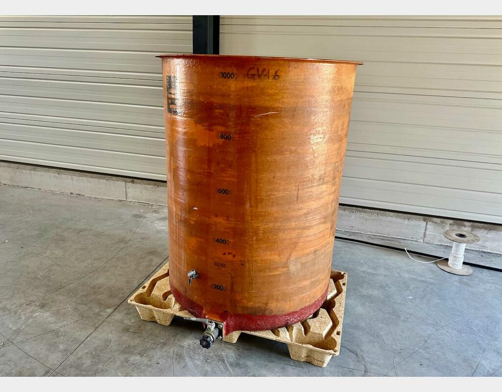 Fiberglass tank - Floating lid 10 HL (1,000 litres) FANTONI s.p.a