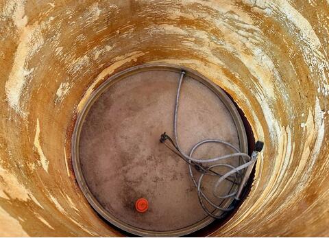 Fiberglass tank - Floating lid - Flat bottom