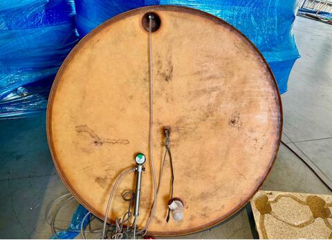 Fiberglass tank - Floating lid - Flat bottom
