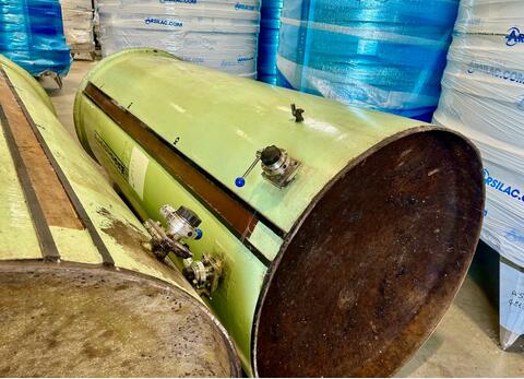 Fiberglass tank - Floating lid - Flat bottom